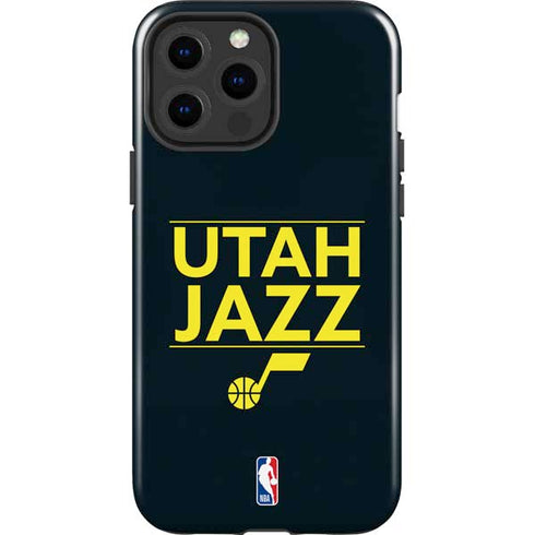 NBA Utah Jazz Standard - Black iPhone 15 Pro Max Impact Case